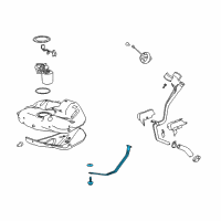 OEM 2013 Buick Regal Tank Strap Diagram - 13238487