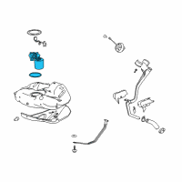 OEM Cadillac XTS Fuel Pump Diagram - 13578372