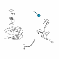 OEM Cadillac CTS Fuel Cap Diagram - 23368720