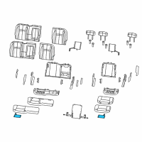 OEM 2016 Ram 1500 Pad-Seat Cushion Diagram - 4610136AB