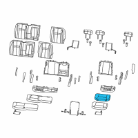 OEM Dodge Ram 1500 Seat Cushion Foam Left Diagram - 68050761AA
