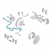 OEM Nissan Rogue Sensor Assembly Anti Ski, Rear Diagram - 47900-1DA1A