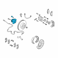 OEM 2011 Nissan Rogue Hub Assembly Rear Diagram - 43202-JG01A