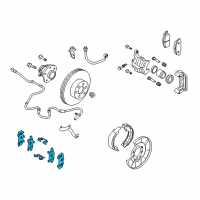 OEM 2009 Nissan 370Z Hardware Kit-Rear Brake Diagram - D4080-EG50C