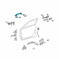 OEM 2012 Toyota Highlander Handle, Outside Diagram - 69210-30310-P2