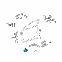 OEM 2012 Toyota Highlander Handle, Inside Diagram - 69205-28130-C2