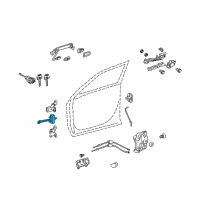 OEM 2010 Toyota Highlander Door Check Diagram - 68620-48031