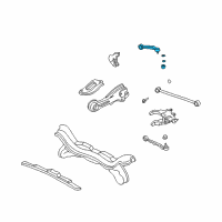 OEM 1997 Acura RL Arm, Right Rear (Upper) Diagram - 52390-SZ3-003