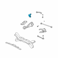 OEM Acura RL Bracket, Left Rear Shock Absorber Diagram - 52626-SZ3-A00