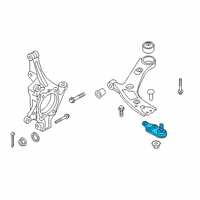 OEM Hyundai Santa Fe Ball Joint Assembly-LWR Arm Diagram - 54530-S1000