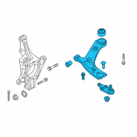 OEM Hyundai Palisade Arm Complete-FR LWR, RH Diagram - 54501-S8100