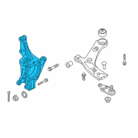 OEM 2022 Kia Telluride Front Axle Knuckle Right Diagram - 51711S9000