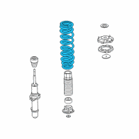 OEM 2002 Acura RL Spring, Front (Showa) Diagram - 51401-SZ3-A21