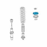 OEM 2002 Acura RL Rubber, Shock Absorber Mounting Diagram - 51631-SZ3-004