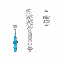 OEM Acura RL Shock Absorber Unit, Left Front Diagram - 51606-SZ3-A22