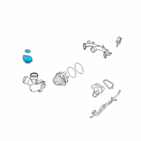 OEM Infiniti EX35 Radiator Cap Assembly Diagram - 21430-7991B