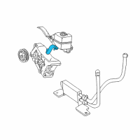 OEM 2004 Mercury Mountaineer Return Hose Diagram - 2L2Z-3A713-AA