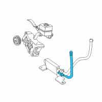 OEM 2003 Ford Explorer Sport Pressure Hose Diagram - 1L5Z-3A719-FB