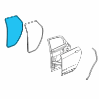 OEM Cadillac XT5 Weatherstrip On Body Diagram - 84921200