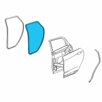 OEM 2019 Cadillac XT5 Door Weatherstrip Diagram - 84732148