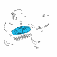 OEM 2000 Toyota Tacoma Tank Assy, Fuel Diagram - 77001-04010