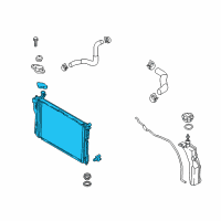 OEM Hyundai Genesis Radiator Assembly Diagram - 25310-B1250