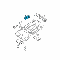 OEM Nissan Quest Control Assembly-Rear Diagram - 27501-ZM71B