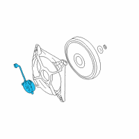 OEM Hyundai Santa Fe Motor-Radiator Cooling Fan Diagram - 25386-26300