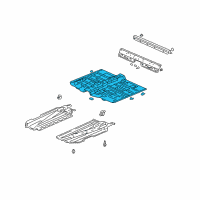 OEM 2000 Honda Insight Floor, FR. Diagram - 65100-S3Y-300ZZ