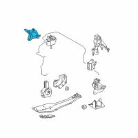 OEM Scion tC INSULATOR, Engine Mo Diagram - 12362-28170