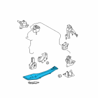 OEM 2009 Scion tC Center Bracket Diagram - 51204-44010