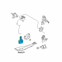 OEM Scion Front Insulator Diagram - 12361-28210