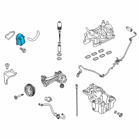 OEM Ford Police Interceptor Utility Oil Cooler Diagram - FL3Z-6A642-A