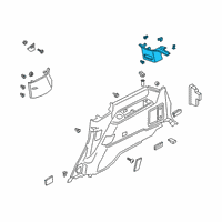 OEM Ford Expedition Rear Pillar Trim Diagram - JL1Z-4031010-CC