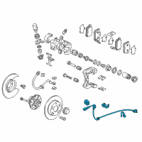 OEM 2011 Honda CR-Z Sensor Assembly, Right Rear Diagram - 57470-SZT-G01