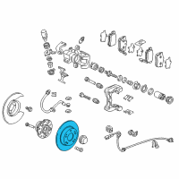 OEM Honda CR-Z Disk, Rear Brake Diagram - 42510-SZT-000