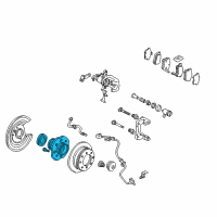 OEM 2000 Acura TL Bearing Assembly, Rear Hub Unit Diagram - 42200-S87-C51