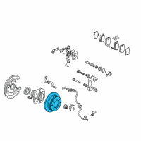 OEM 1998 Honda Accord Disk, Rear Brake Diagram - 42510-S84-A50