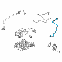 OEM 2010 Ford Escape Tube Assembly Diagram - AL8Z-9D667-B