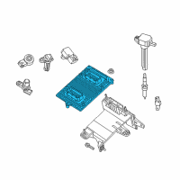 OEM Chrysler 200 Powertrain Control Module Diagram - 5150993AC