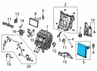 OEM Honda Civic EVAPORATOR SUB-ASSY Diagram - 80210-T21-A41