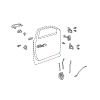 OEM Chevrolet Equinox Lock Rod Diagram - 22801815