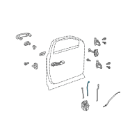 OEM 2010 Chevrolet Equinox Lock Rod Diagram - 22801815