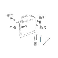 OEM 2012 GMC Terrain Lock Rod Diagram - 22819111