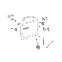 OEM 2010 Chevrolet Equinox Lock Rod Diagram - 20999378