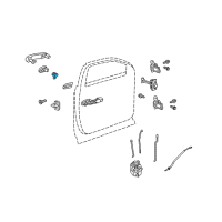 OEM 2012 GMC Terrain Lock Cylinder Diagram - 20906783