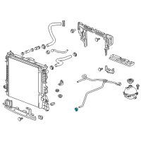 OEM 2018 Buick LaCrosse Radiator Drain Plug Diagram - 23444086