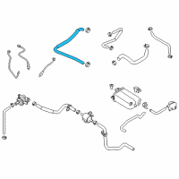 OEM 2021 Nissan Titan Blowby Gas Hose Diagram - 11823-EZ30A