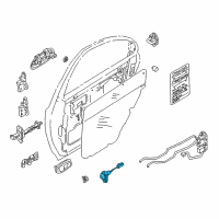 OEM Kia Sephia Switch-Door Diagram - 0K2BW66540
