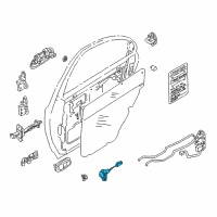 OEM 2002 Kia Spectra Switch-Door Diagram - 0K2BW66540